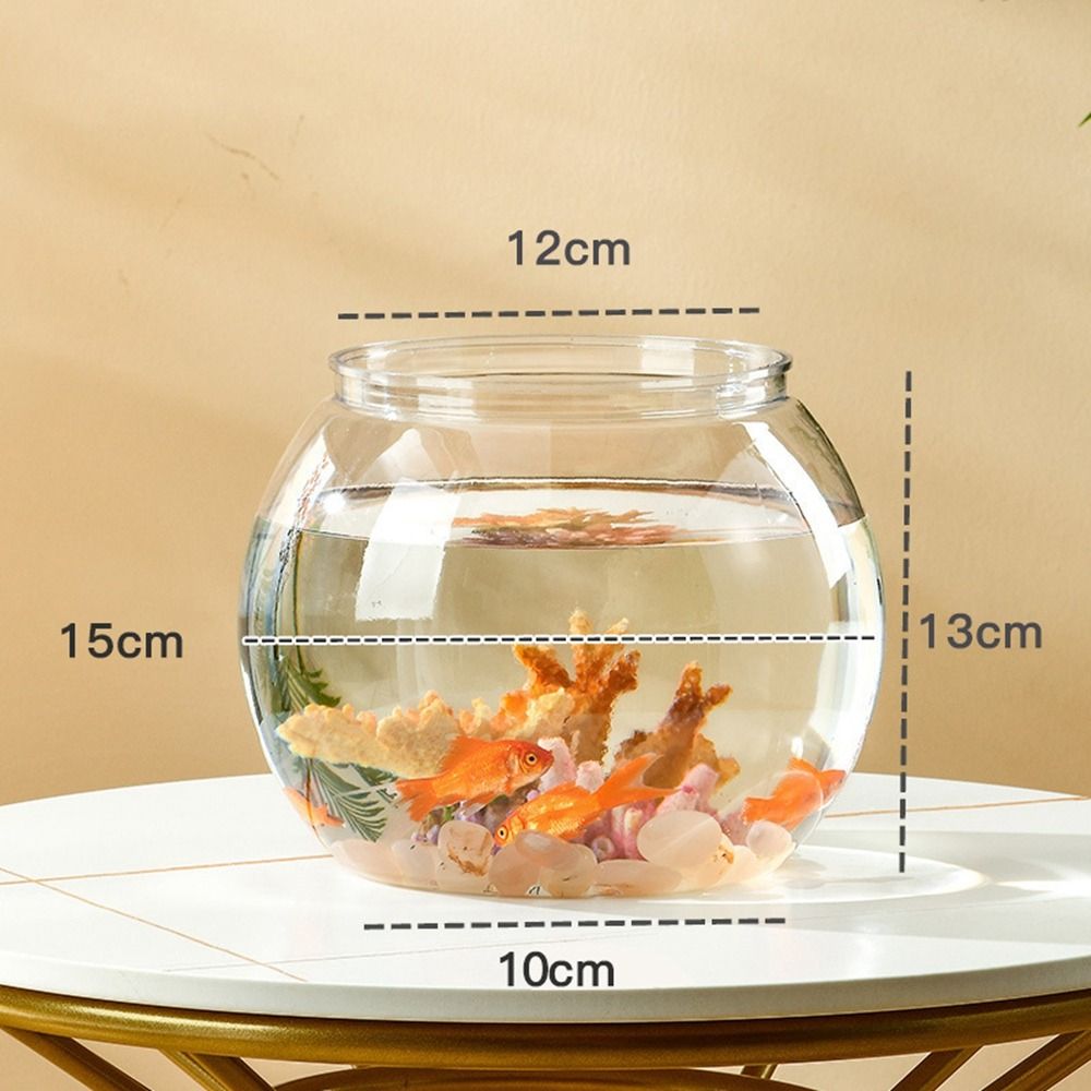 Aquarium Goldfish - Aquário de mesa transparente e redondo