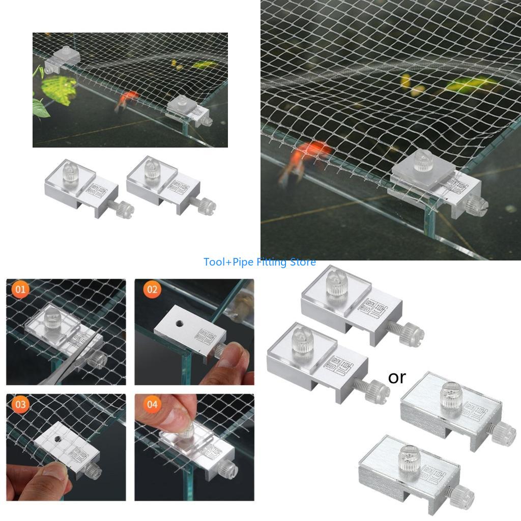 Aquarium Fish Jump Guard - F92b 2 peças clipe aquário braçadeira