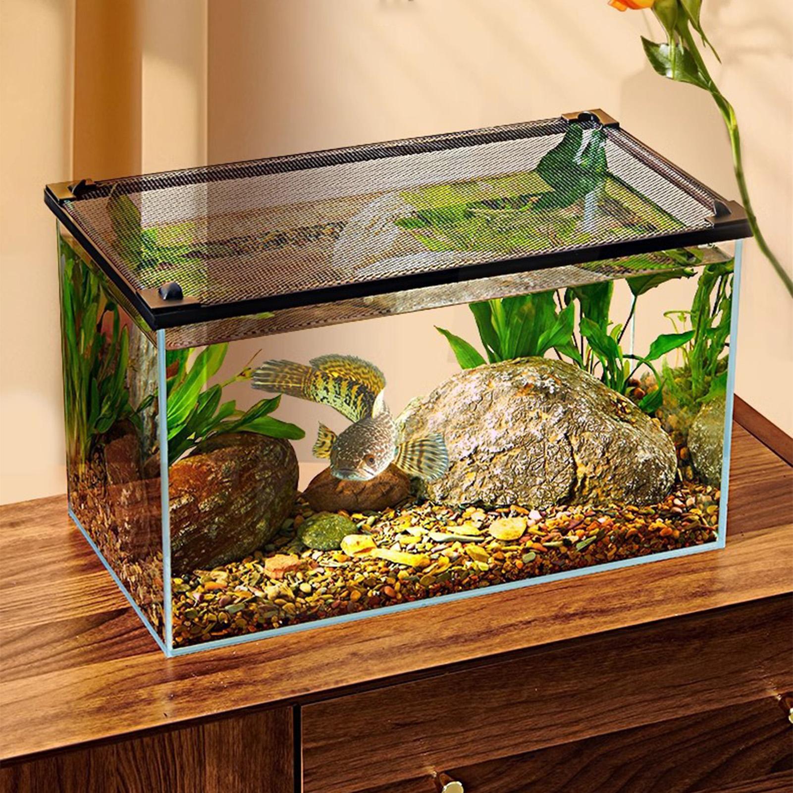 Aquarium Fish Jump Guard - Tampa de Aquário Magnética Anti-Salto Durável