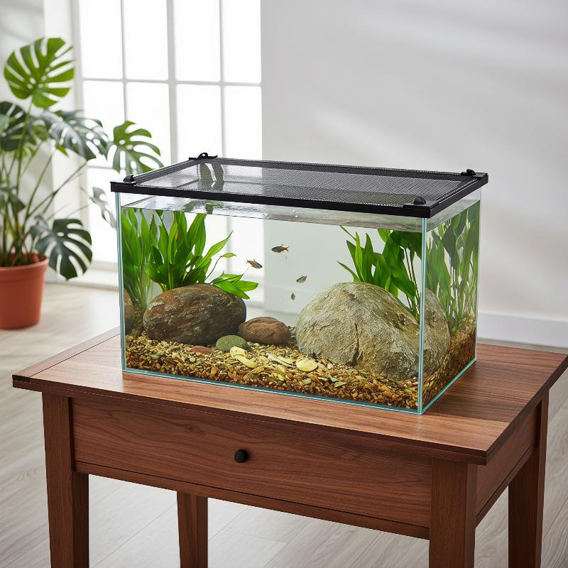 Aquarium Fish Jump Guard - Tela Magnética Anti-Salto para Aquário: Instalação