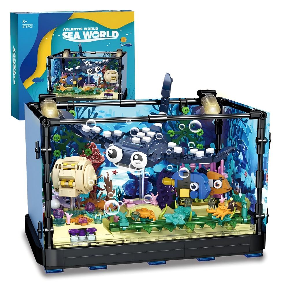 Aquarium Fish Lego - Conjunto de Construção de Aquário -