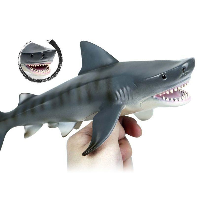 Aquarium Fish Supplier - Q0KB Modelo realista tubarão Fish PVC