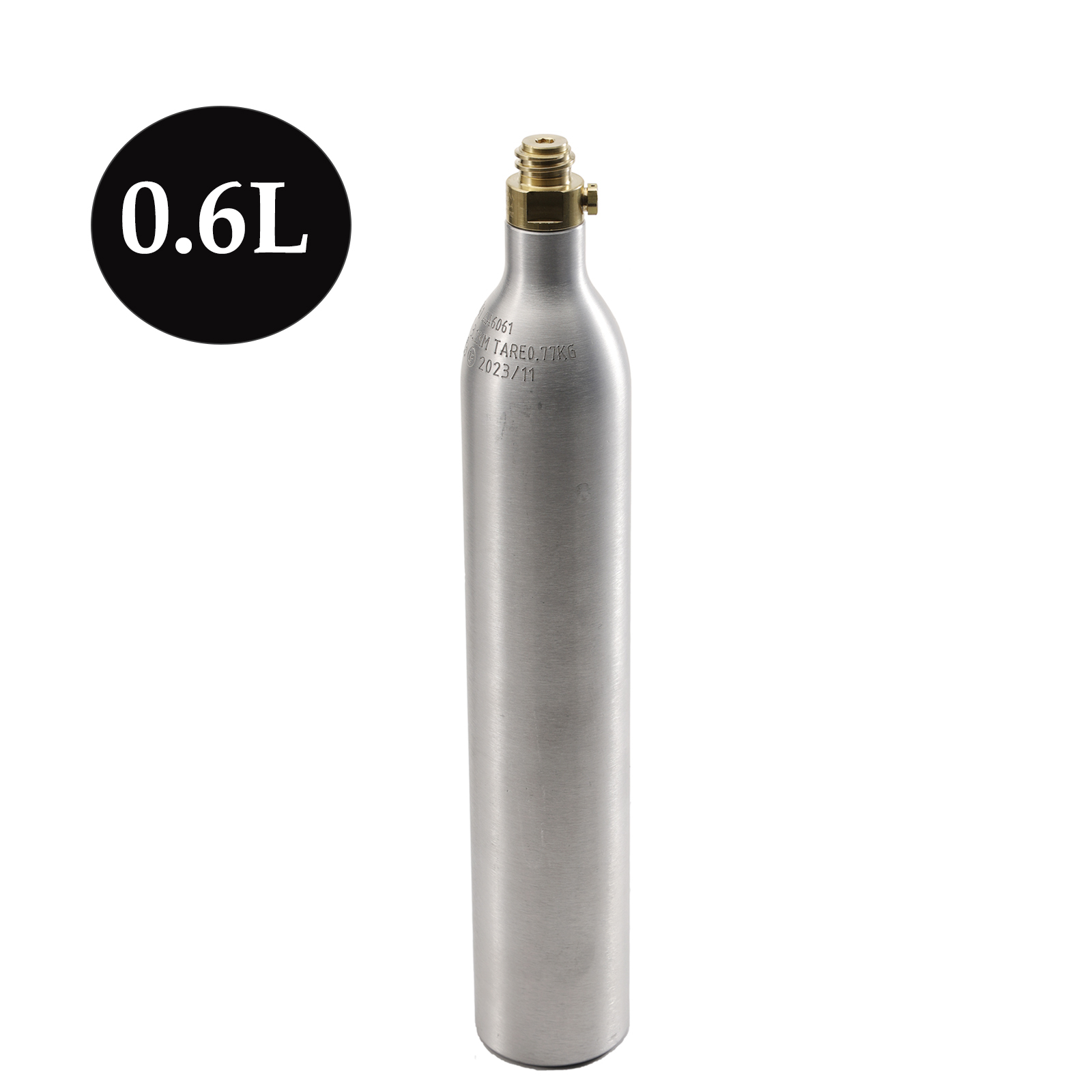 Aquarium Fish Shark - Cilindro de gás co2 vazio, 0,6l,