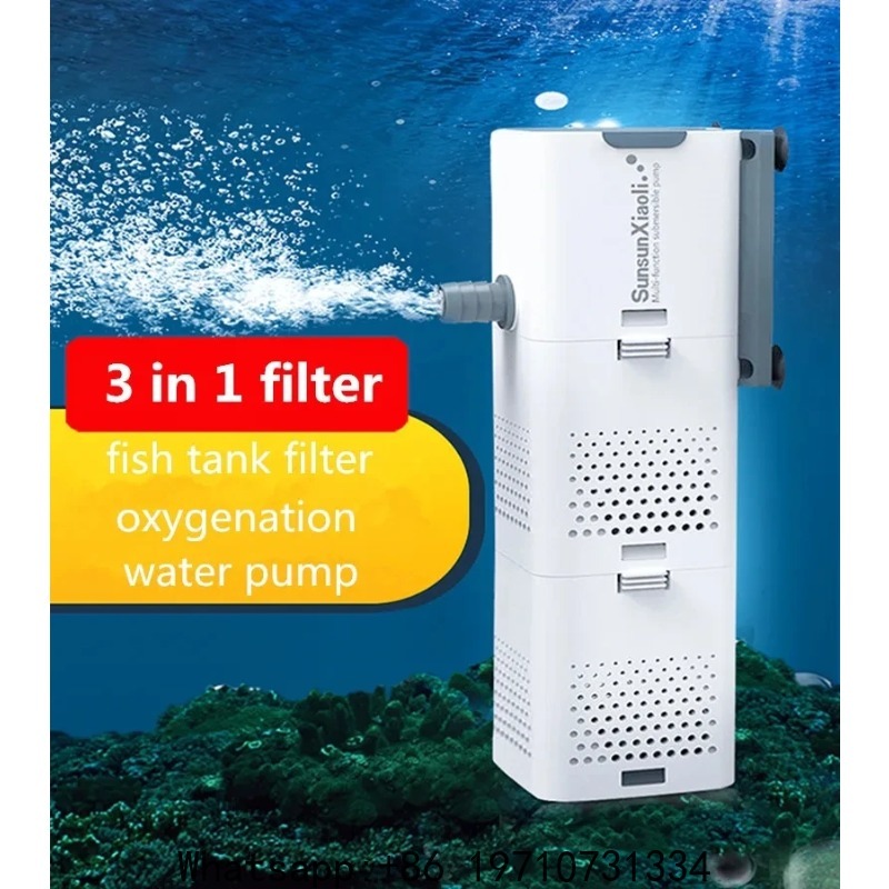Fish Tank Filter Aquarium - Filtro 3 em 1 SUNSUN para