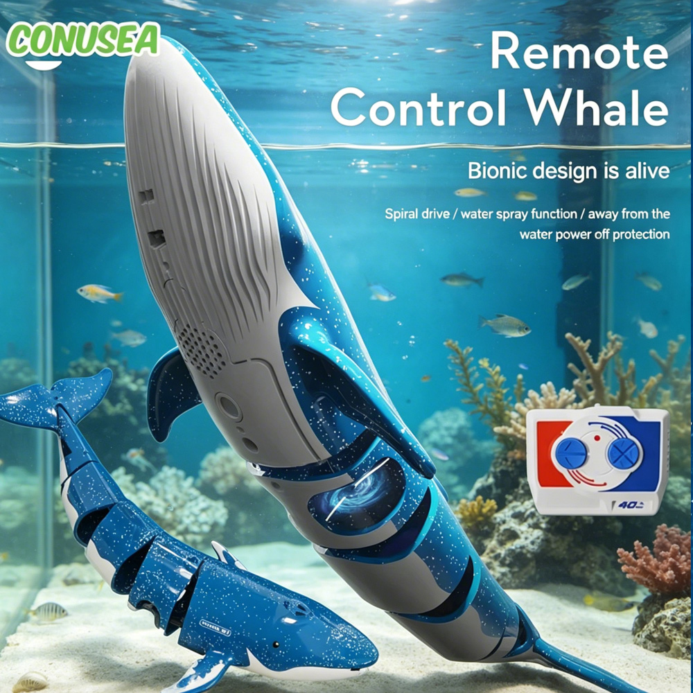 Aquarium Fish Shark - Submarino RC com Controle Remoto, Brinquedo