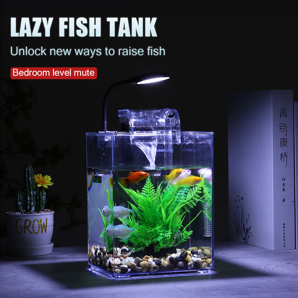 Aquarium Goldfish - USB Desktop Fish Tank Set para
