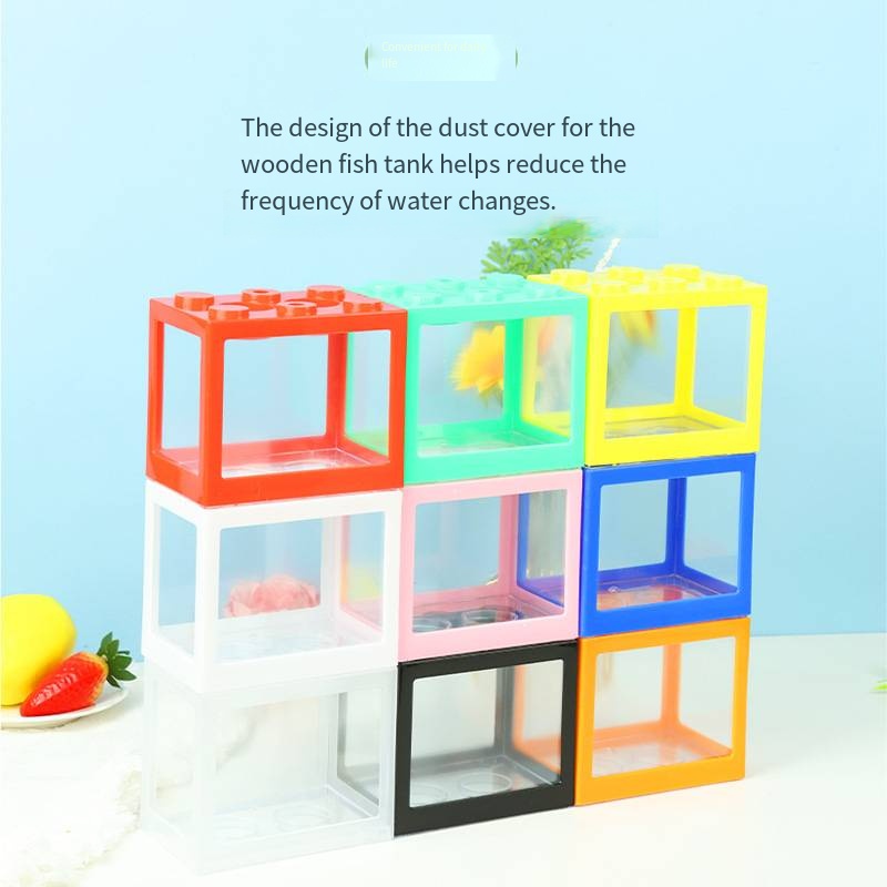 Mini Aquário em Forma de Bloco - Aquarium Goldfish avaliação e preço