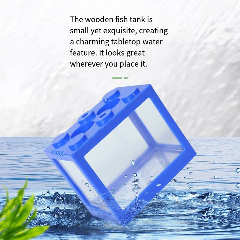 Mini Aquário em Forma de Bloco - Aquarium Goldfish avaliação e preço