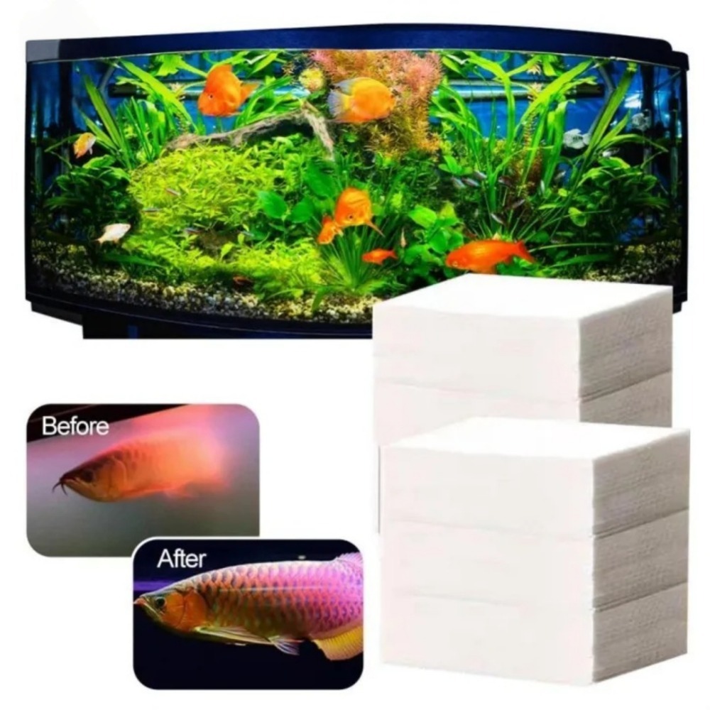50 Peças de Papel Absorvente M - Aquarium Fish Yellow avaliação e preço