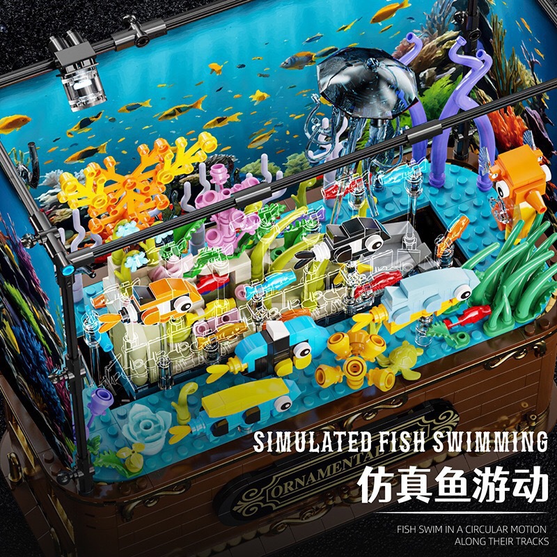 Jiqi 1115 Blocos de Montar de  - Aquarium Fish Lego avaliação e preço