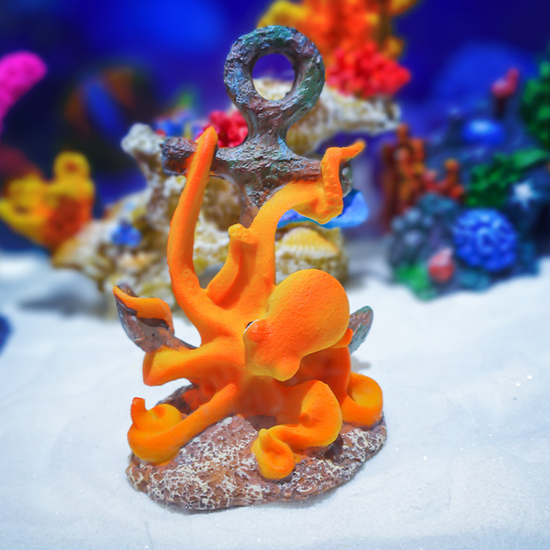 Ornamento de Resina Retrô para - Aquarium Fish Monster avaliação e preço