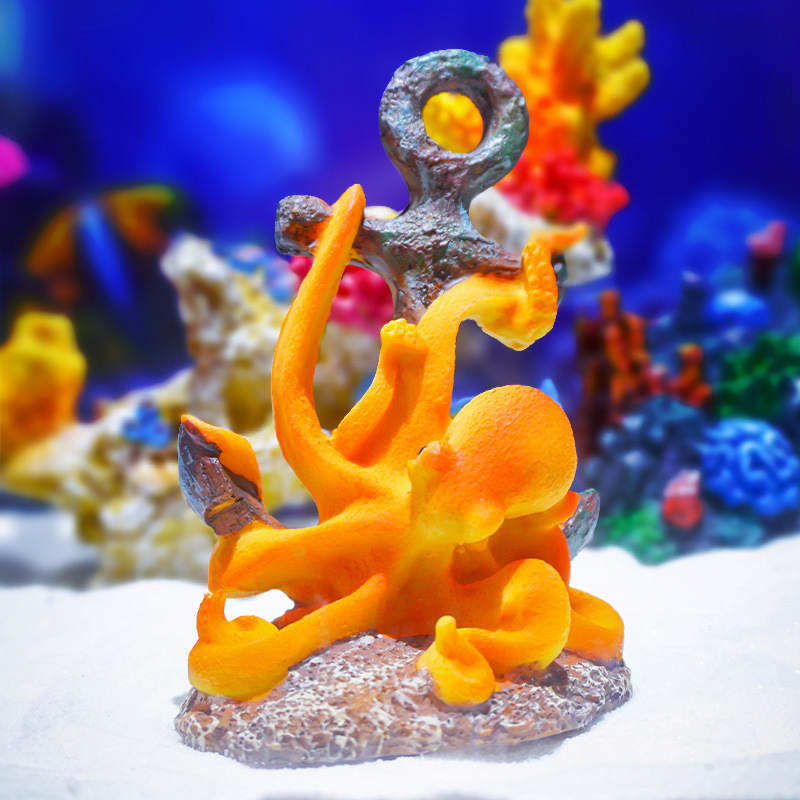 Ornamento de Resina Retrô para - Aquarium Fish Monster avaliação e preço