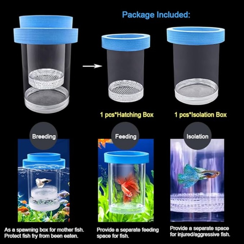 Caixa de isolamento flutuante  - Box Fish In Aquarium avaliação e preço