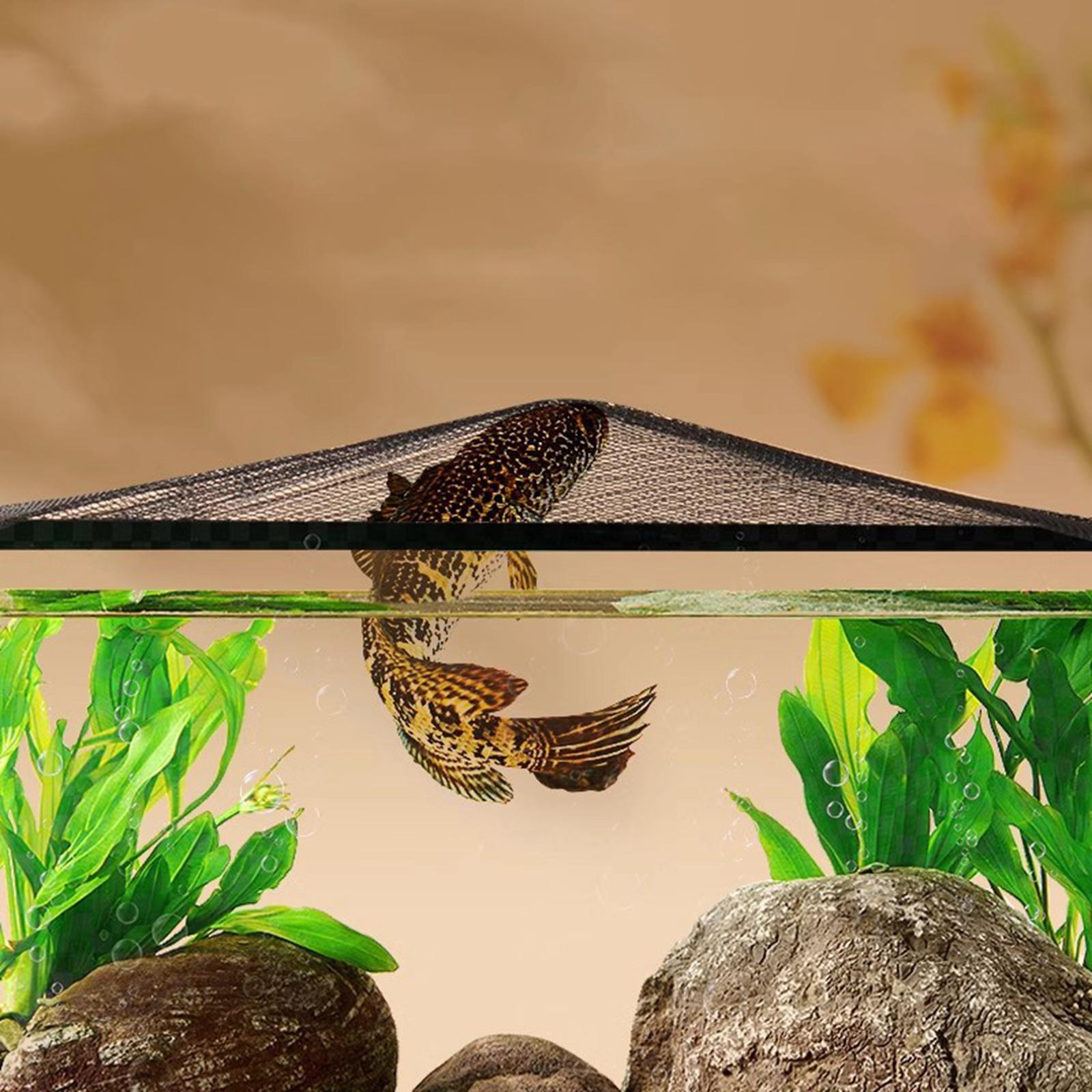 Tela do aquário capa superior  - Aquarium Fish Jump Guard avaliação e preço