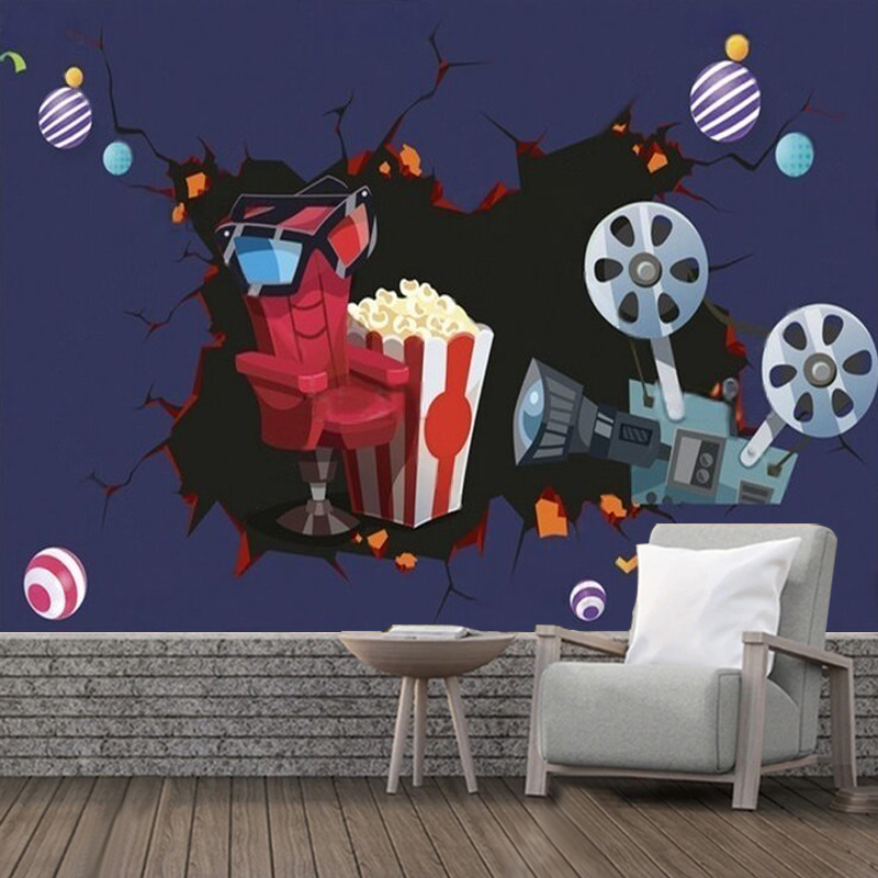 Pôster Retro Único e Fresco de - Background Film 3D avaliação e preço