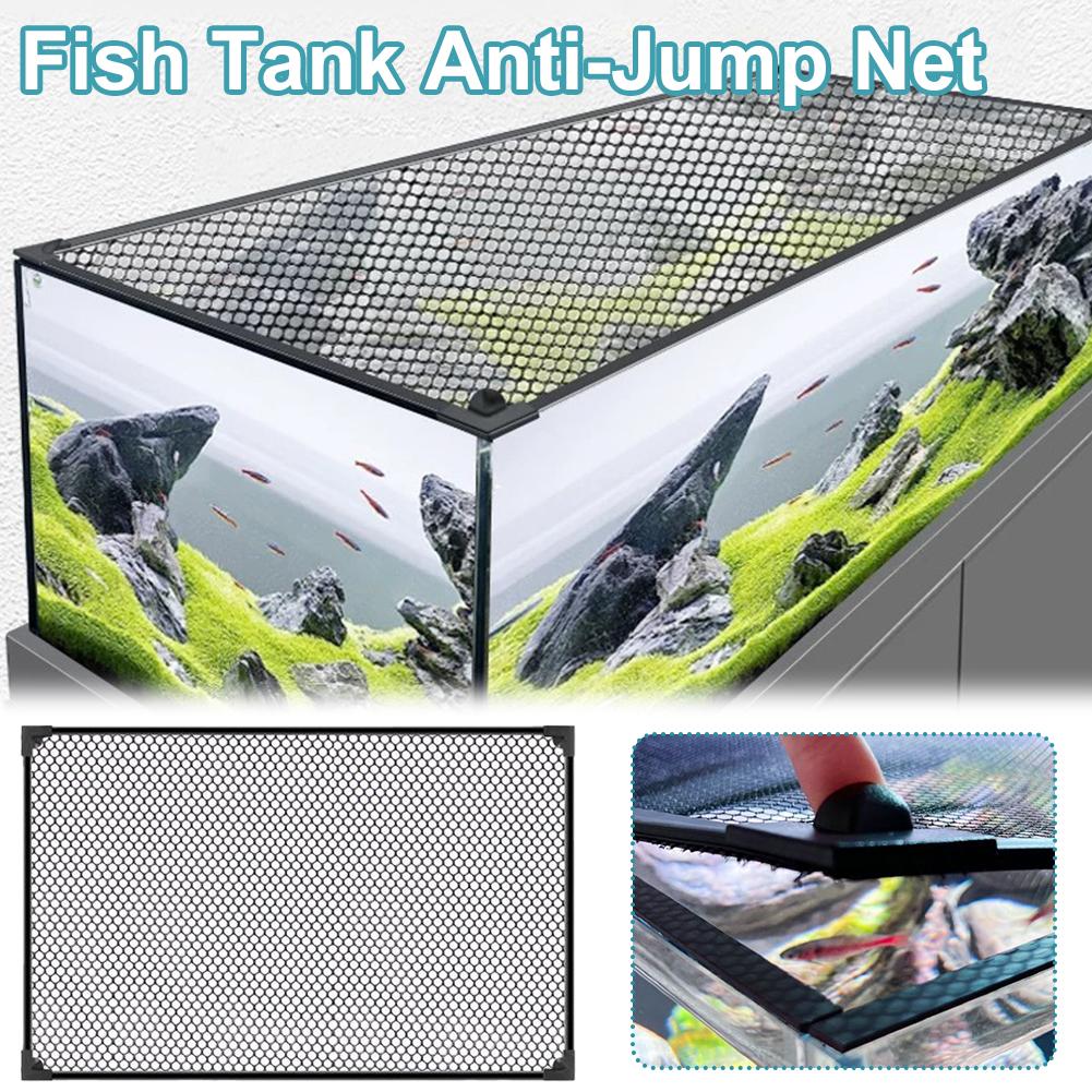 Tela de proteção magnética par - Aquarium Fish Jump Guard avaliação e preço