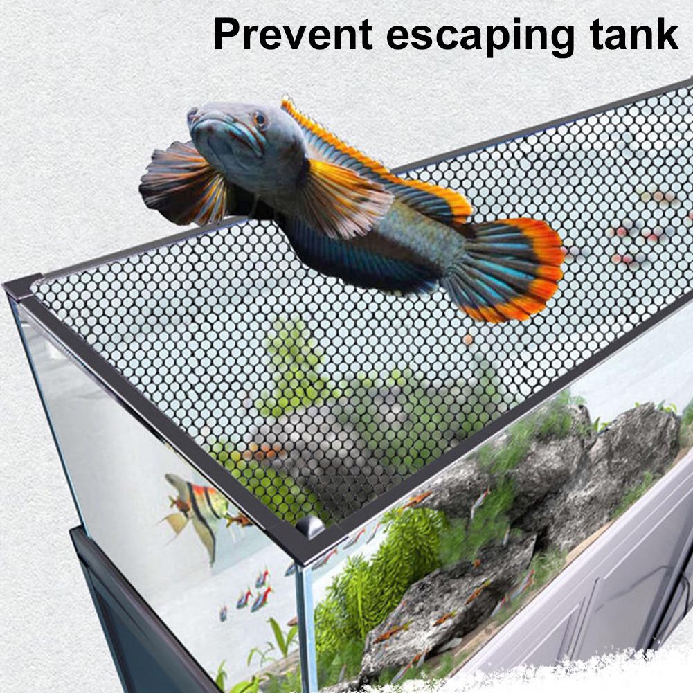 Tela de proteção magnética par - Aquarium Fish Jump Guard avaliação e preço