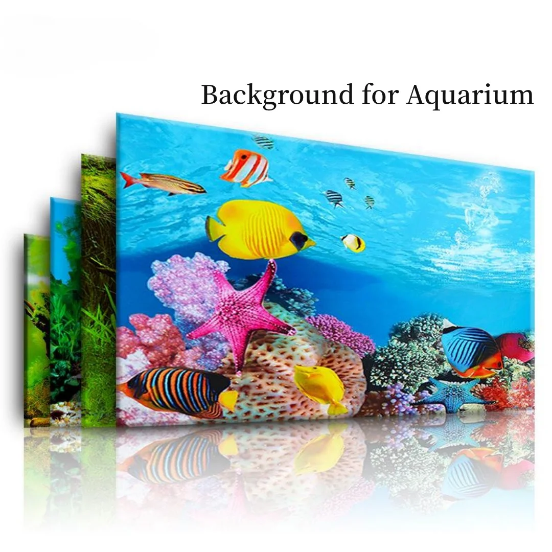 Fundo aquário 3d adesivo carta - Aquarium Fish Tank Price avaliação e preço
