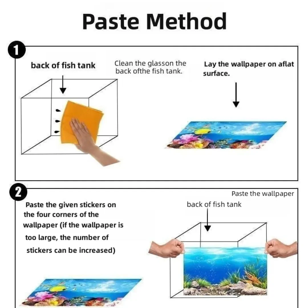 Fundo aquário 3d adesivo carta - Aquarium Fish Tank Price avaliação e preço