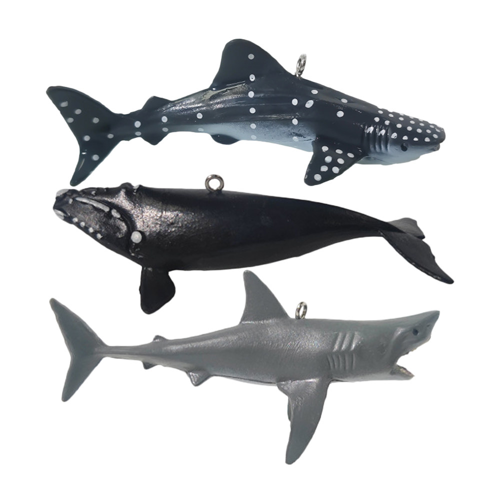 3 Peças de Ornamento de Aquári - Aquarium Fish Shark avaliação e preço