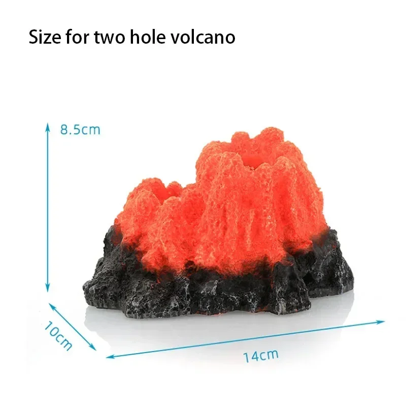 Nova forma de vulcão decoração - Aquarium Fish Tank Price avaliação e preço